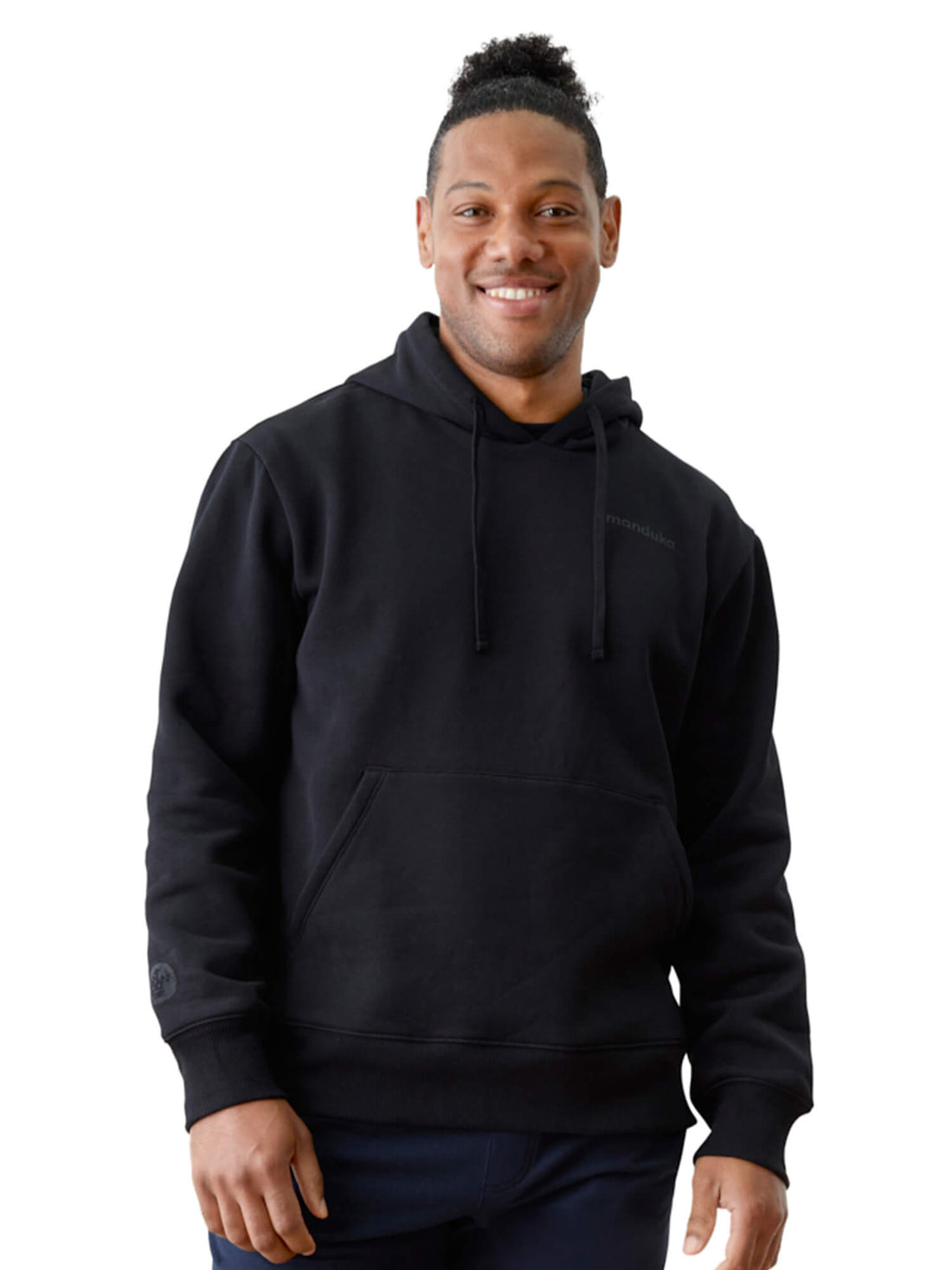 Manduka マンドゥカ ハーフムーン フーディー/マンドゥカ メンズ ヨガウェア トップス パーカー M Half Moon Hoodie 24FW-メンズウェア-ブラック-US Mサイズ (日本M-L相当)-即納