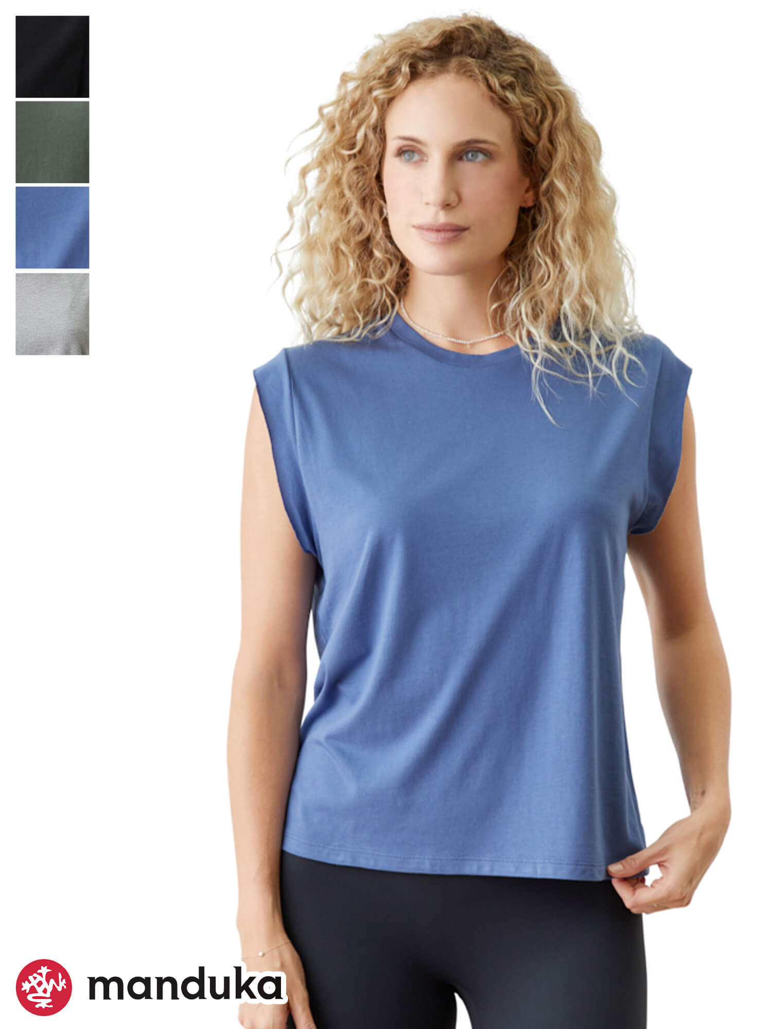 Manduka マンドゥカ ウォリアー Tシャツ/マンドゥカ レディース ヨガウェア トップス ノースリーブ W Warrior Tee 24FW-レディースウェア-