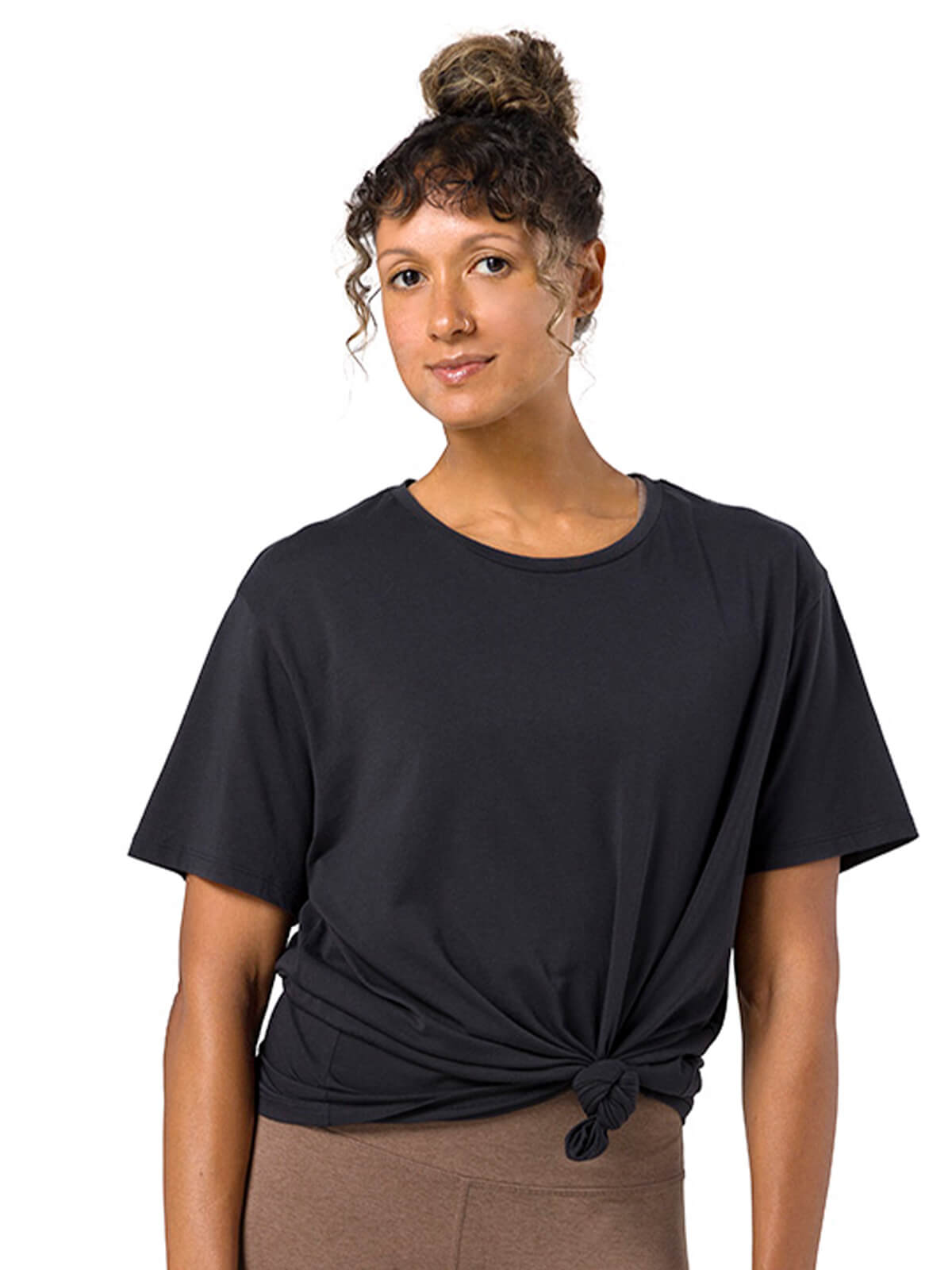 Manduka マンドゥカ ヴィンヤサ Tee/マンドゥカ レディース ヨガウェア トップス 半袖 Tシャツ W Vinyasa Tee 24FW-レディースウェア-ファントム-US XSサイズ (7-9号)-