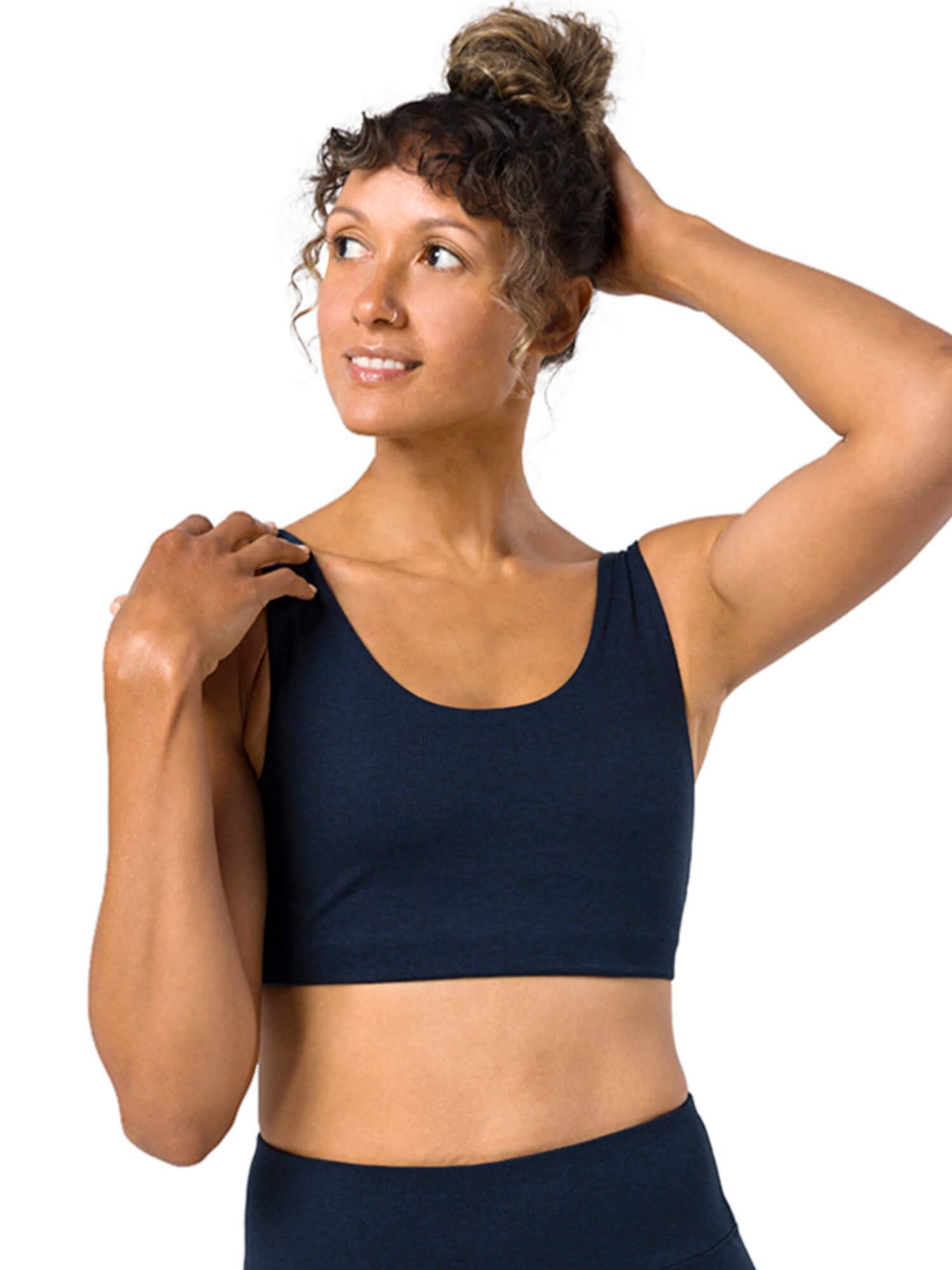 Manduka マンドゥカ ダーラ ブラ/マンドゥカ レディース ヨガウェア トップス ブラトップ W Dhara Bra 24FW-レディースウェア-ミッドナイトヘザー-US Sサイズ (9-11号)-