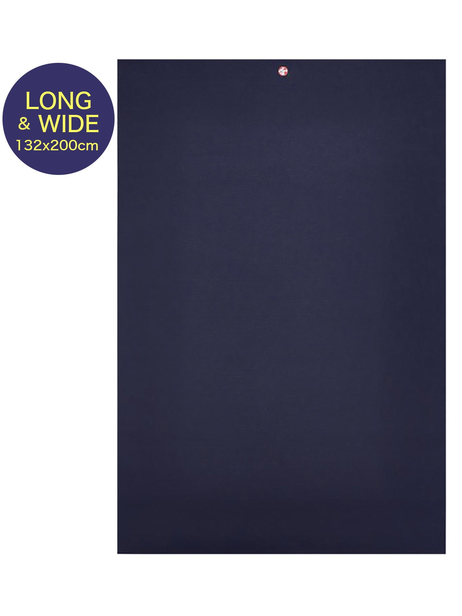 PRO Long & Wide Yoga Mat 6mm (132cm x 200cm) Black Mat 26RE