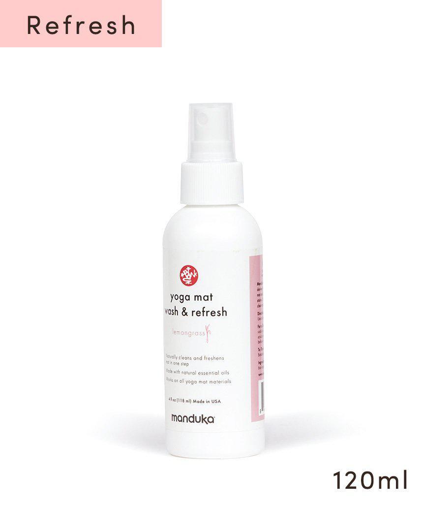 Manduka マンドゥカ マットウォッシュ スプレー リフレッシュ&リストア 4oz (120ml) ヨガマットケア スプレー-ヨガマットクリーナー-レモングラス(リフレッシュ)-