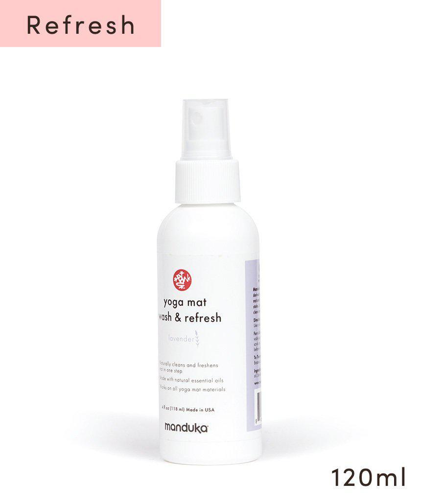 Manduka マンドゥカ マットウォッシュ スプレー リフレッシュ&リストア 4oz (120ml) ヨガマットケア スプレー-ヨガマットクリーナー-ラベンダー(リフレッシュ)-