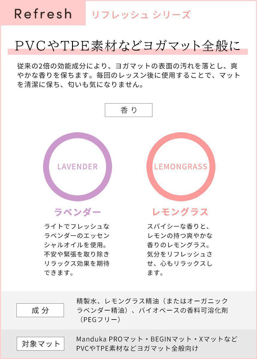 Manduka マンドゥカ マットウォッシュ リフレッシュ&リストア 8oz(240ml) ヨガマットケア スプレー-ヨガマットクリーナー-