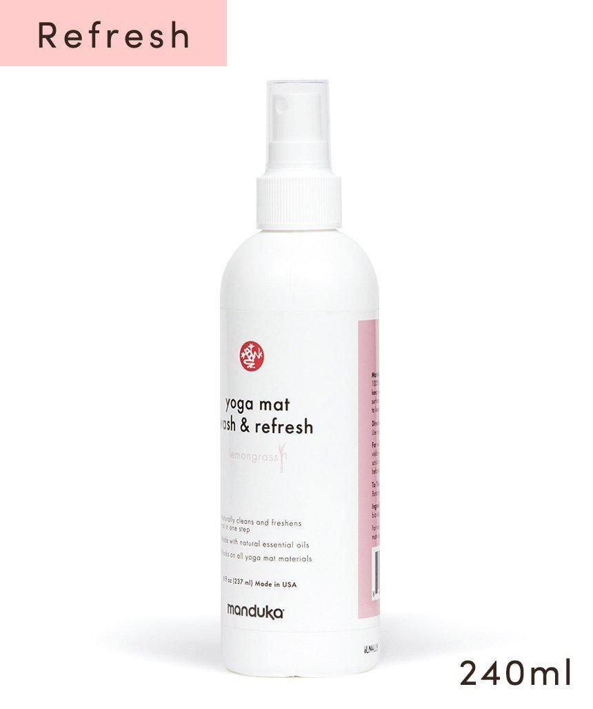 Manduka マンドゥカ マットウォッシュ リフレッシュ&リストア 8oz(240ml) ヨガマットケア スプレー-ヨガマットクリーナー-レモングラス(リフレッシュ)-8oz(240ml)-即納