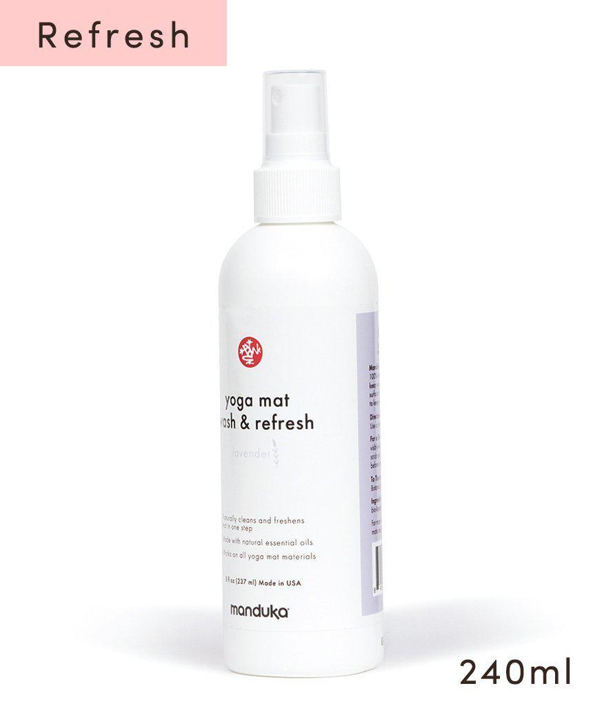 Manduka マンドゥカ マットウォッシュ リフレッシュ&リストア 8oz(240ml) ヨガマットケア スプレー-ヨガマットクリーナー-ラベンダー(リフレッシュ)-8oz(240ml)-即納