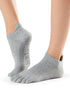 Manduka マンドゥカ [ToeSox] Low Rise ローライズ（Full-Toe／つま先あり） グリップ ソックス ／ ヨガ ピラティス 滑り止め付 靴下 24SS-ヨガアクセサリー・雑貨-ヘザーグレー-S 22.5-24.5cm-
