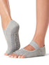 Manduka マンドゥカ [ToeSox] Mia ミア（Half-Toe／つま先なし） グリップ ソックス ／ ヨガ ピラティス 滑り止め付 靴下 24SS-ヨガアクセサリー・雑貨-ヘザーグレー-S 22.5-24.5cm-