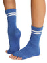 Manduka マンドゥカ [ToeSox] Crew クルー（Half Toe／つま先なし） グリップ ソックス／ ヨガ ピラティス 滑り止め付 靴下 クルー丈 24SS-ヨガアクセサリー・雑貨-ロイヤルブルー-S 22.5-24.5cm-