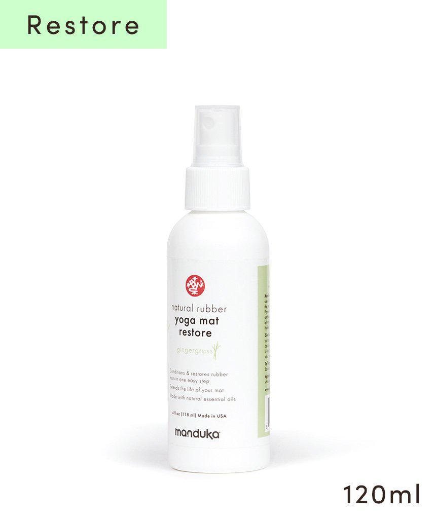 Manduka マンドゥカ マットウォッシュ スプレー リフレッシュ＆リストア 4oz (120ml) ヨガマットケア スプレー-ヨガマットクリーナー-ジンジャーグラス(リストア)-